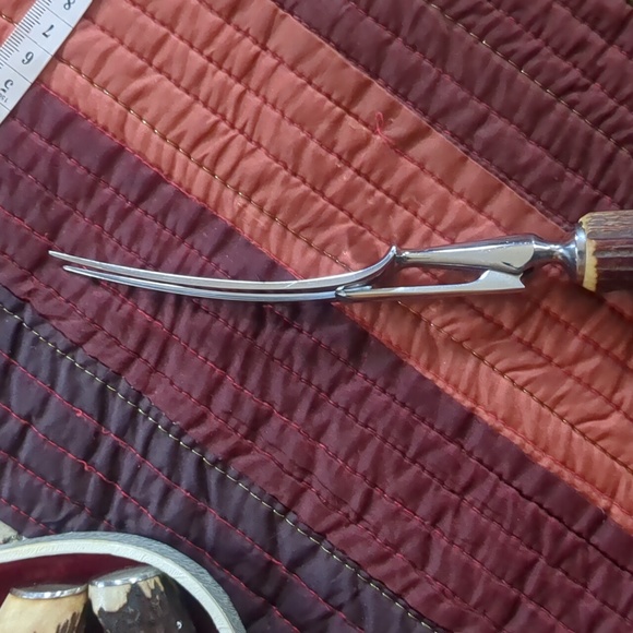 CUTLASS* Leppington Knife Carving Set Sheffield England 3pc w/ original case - Picture 6 of 14